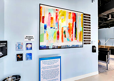 Unity Fort Lauderdale completed interior artwork wall