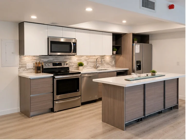 Beachcomber Villas: Anthony Apartments kitchen renovation