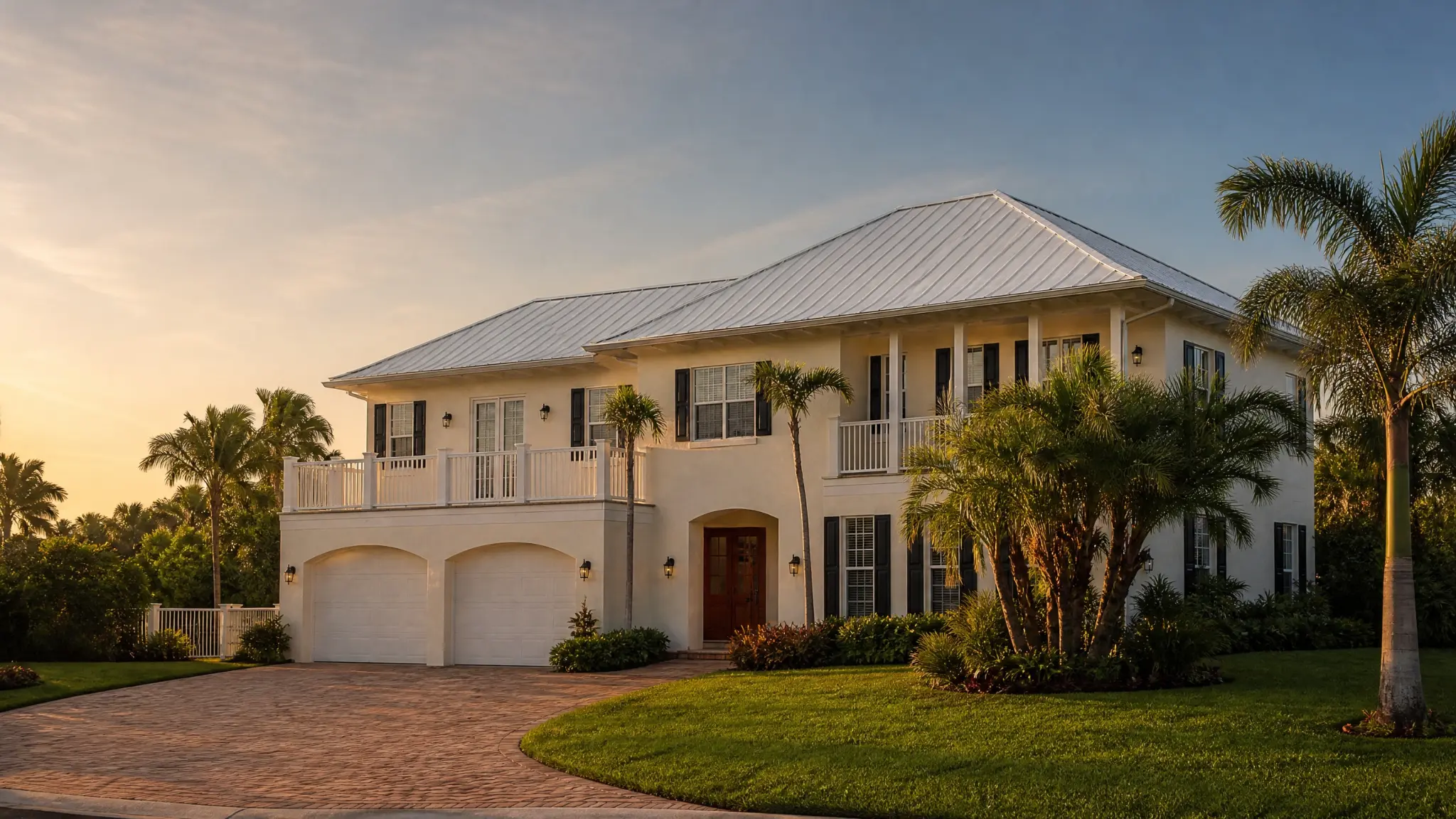 Additional Danto-built luxury residence at sunset