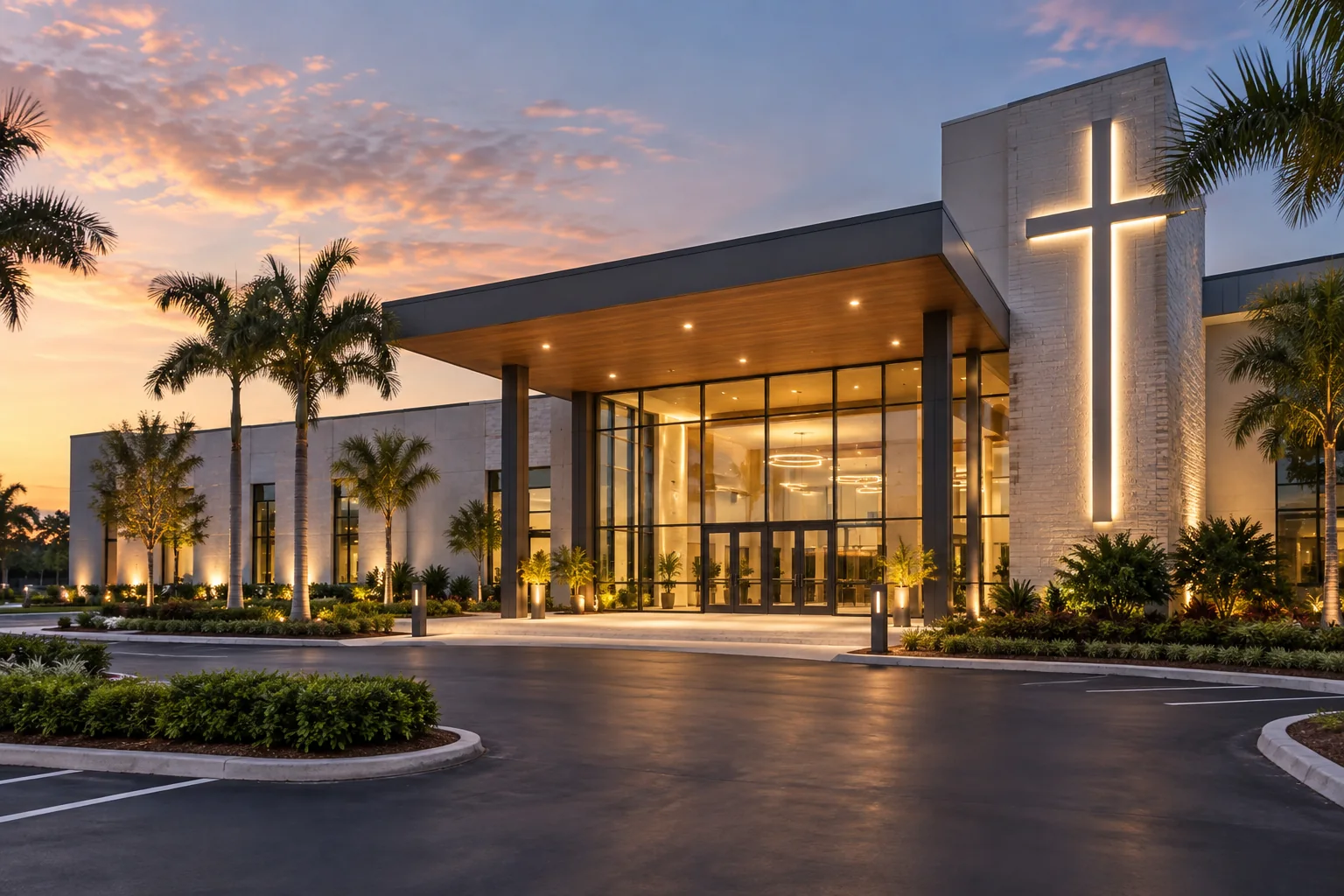 Contemporary South Florida faith and education facility